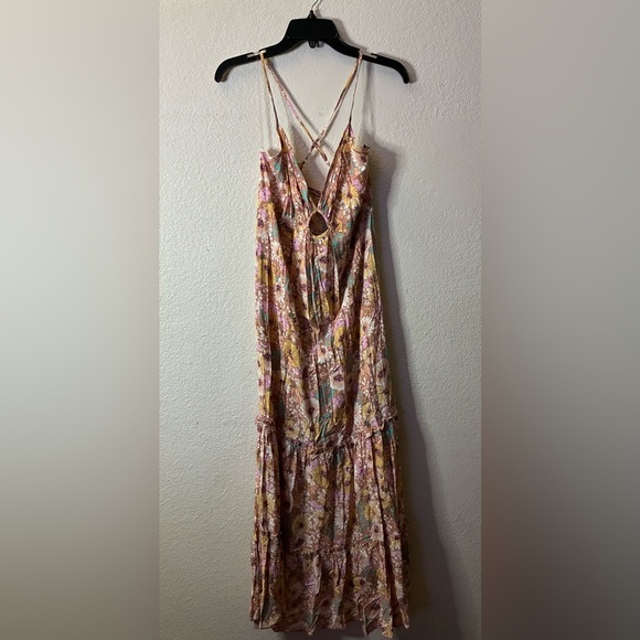 🆕Liberty Love Spaghetti Strap Cut Out Flowy Floral Maxi Sundress L🆕 - Picture 7 of 13